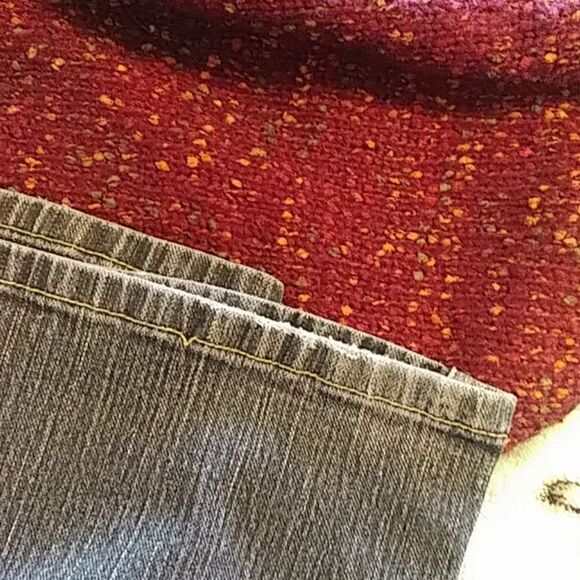 Elle Monaco Blue Mid Rise Bootcut Jeans - Picture 6 of 6